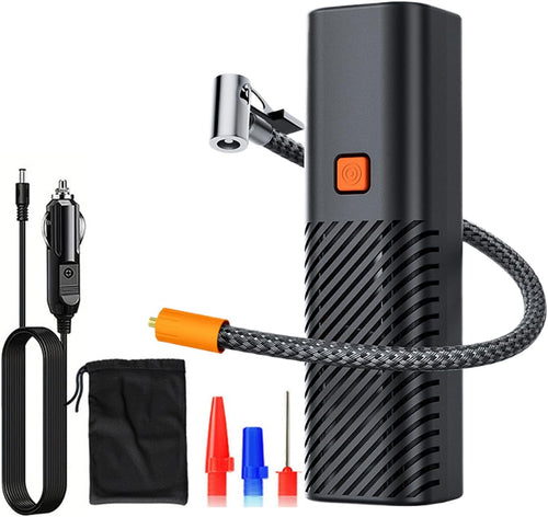 Car Tire Pump - Portable Car Wheel Compressor, High Power Air Pump with Digital Pressure Gauge for Driving Bike Vehicle Truck Motorcycle SUV RV Travel Outdoor Tire Inflation Tool