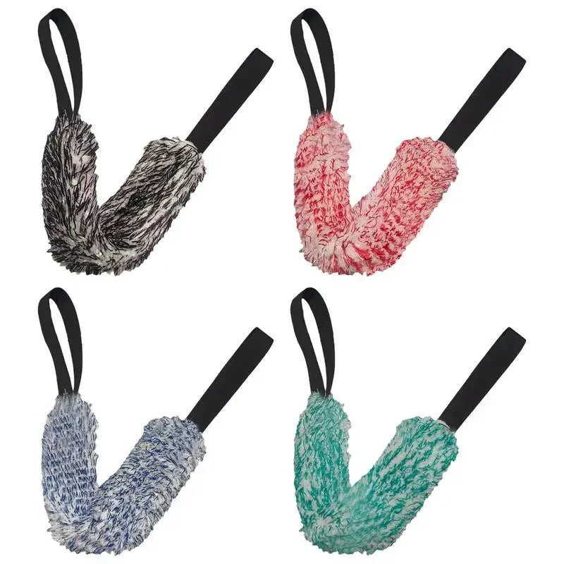 Car Wheel Wash Towel Automotive Tires Wiping Towel Wheel Hub Cleaning Rag Long Strap Tires Detailing Towel for Cars Maintenance