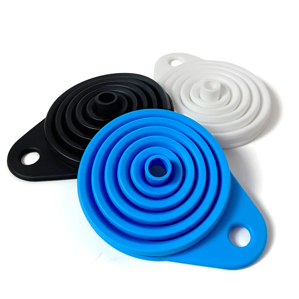 Lot de 2 Entonnoirs Pliables en Silicone – Universels