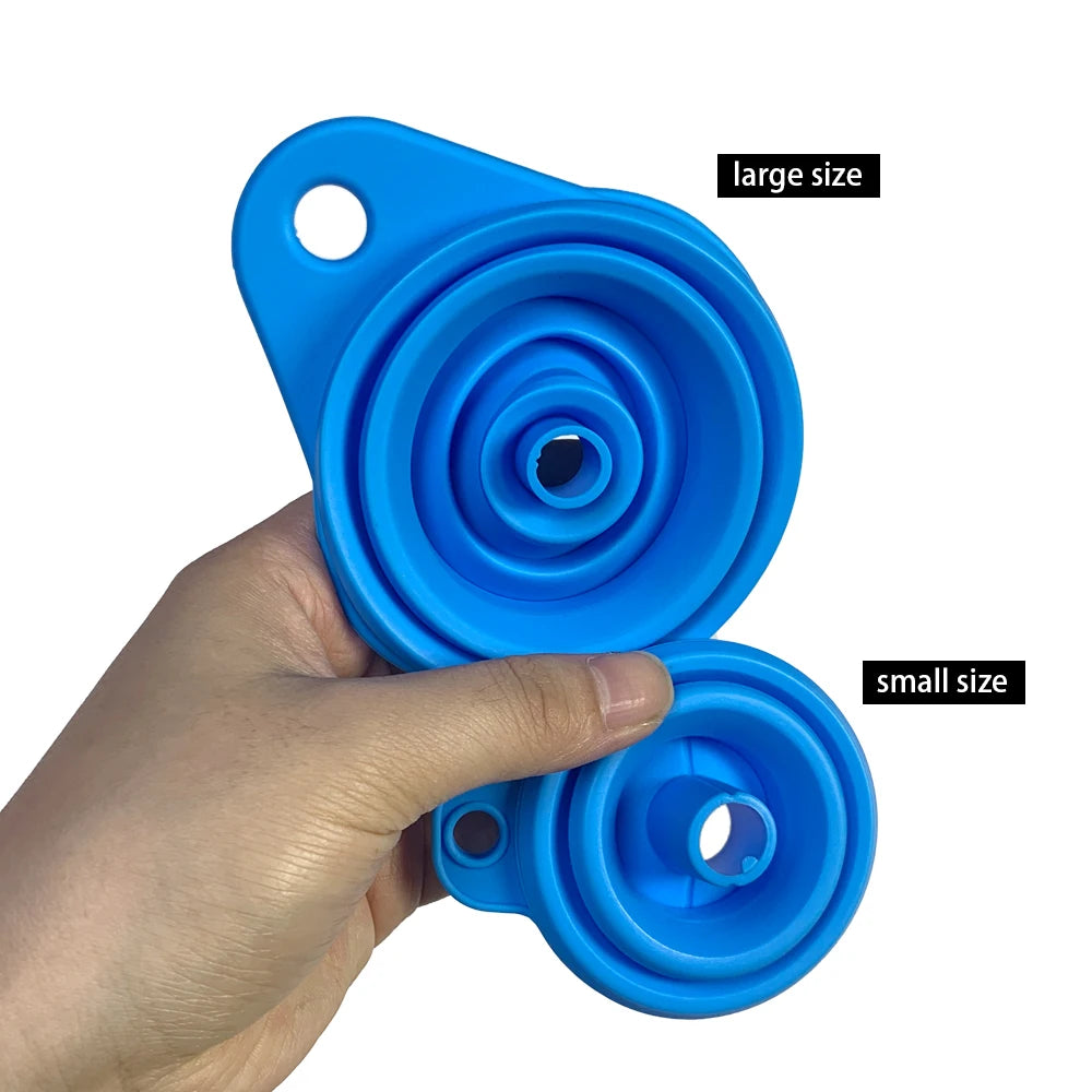 Lot de 2 Entonnoirs Pliables en Silicone – Universels
