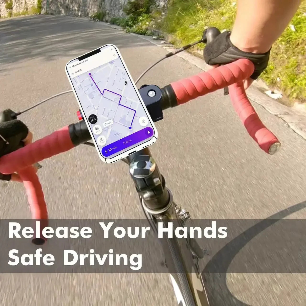 Support téléphone universel pour moto et vélo – Rotation 360°