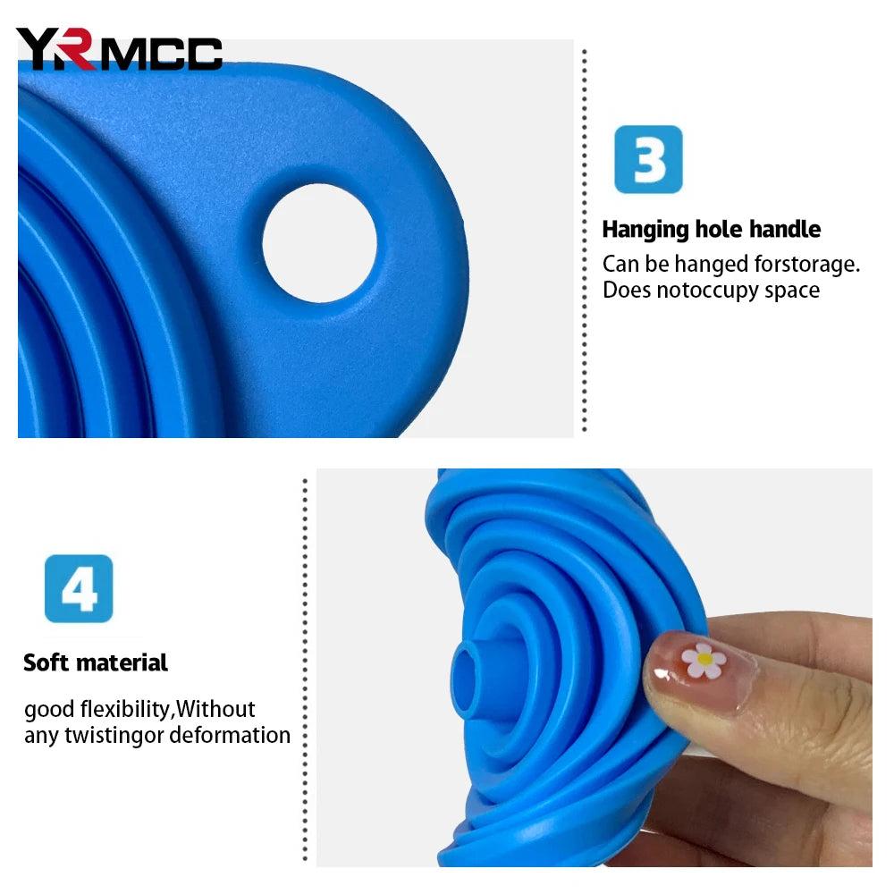 Lot de 2 Entonnoirs Pliables en Silicone – Universels