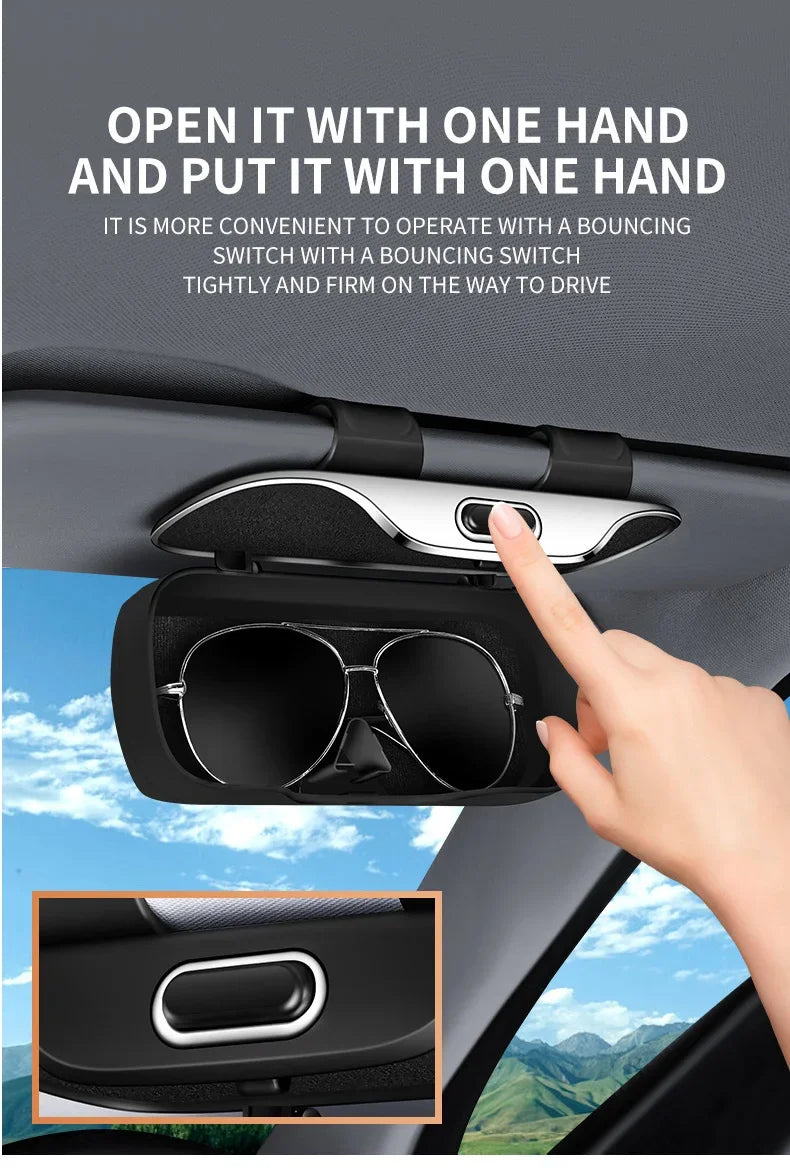 Porte-Lunettes pour Pare-Soleil de Voiture – Design Premium