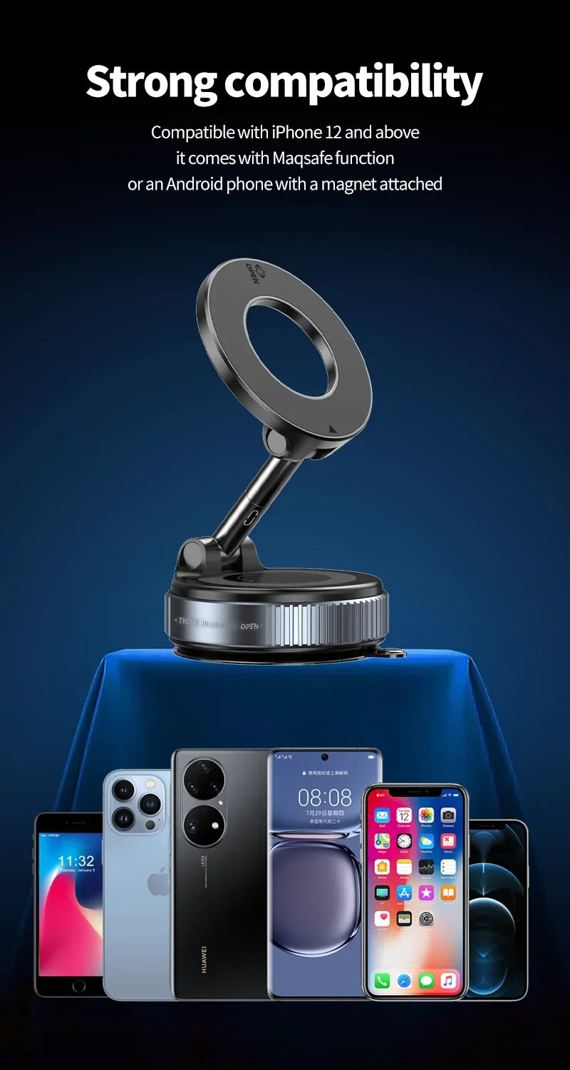 Support Magnétique 360° pour Smartphone – Ventouse Haute Adhérence