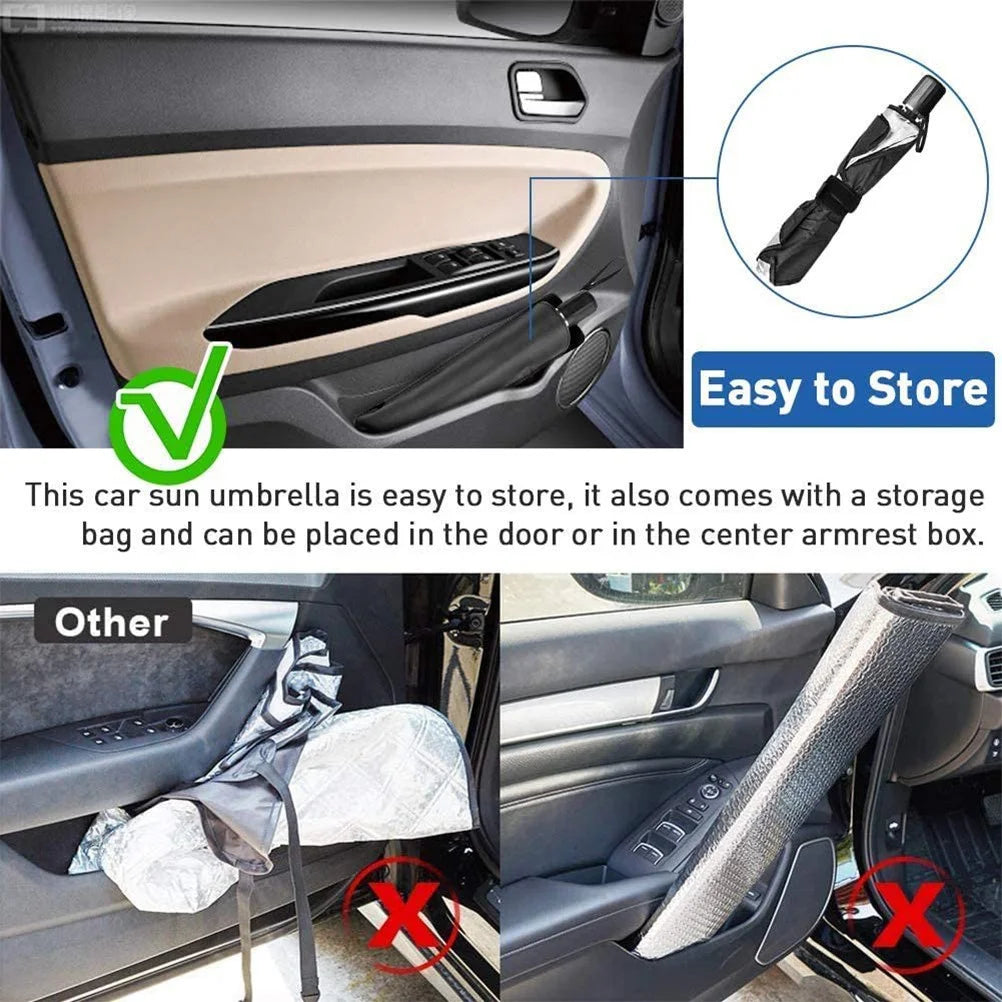 Pare-soleil Parapluie pour Voiture – Protection UV & Chaleur