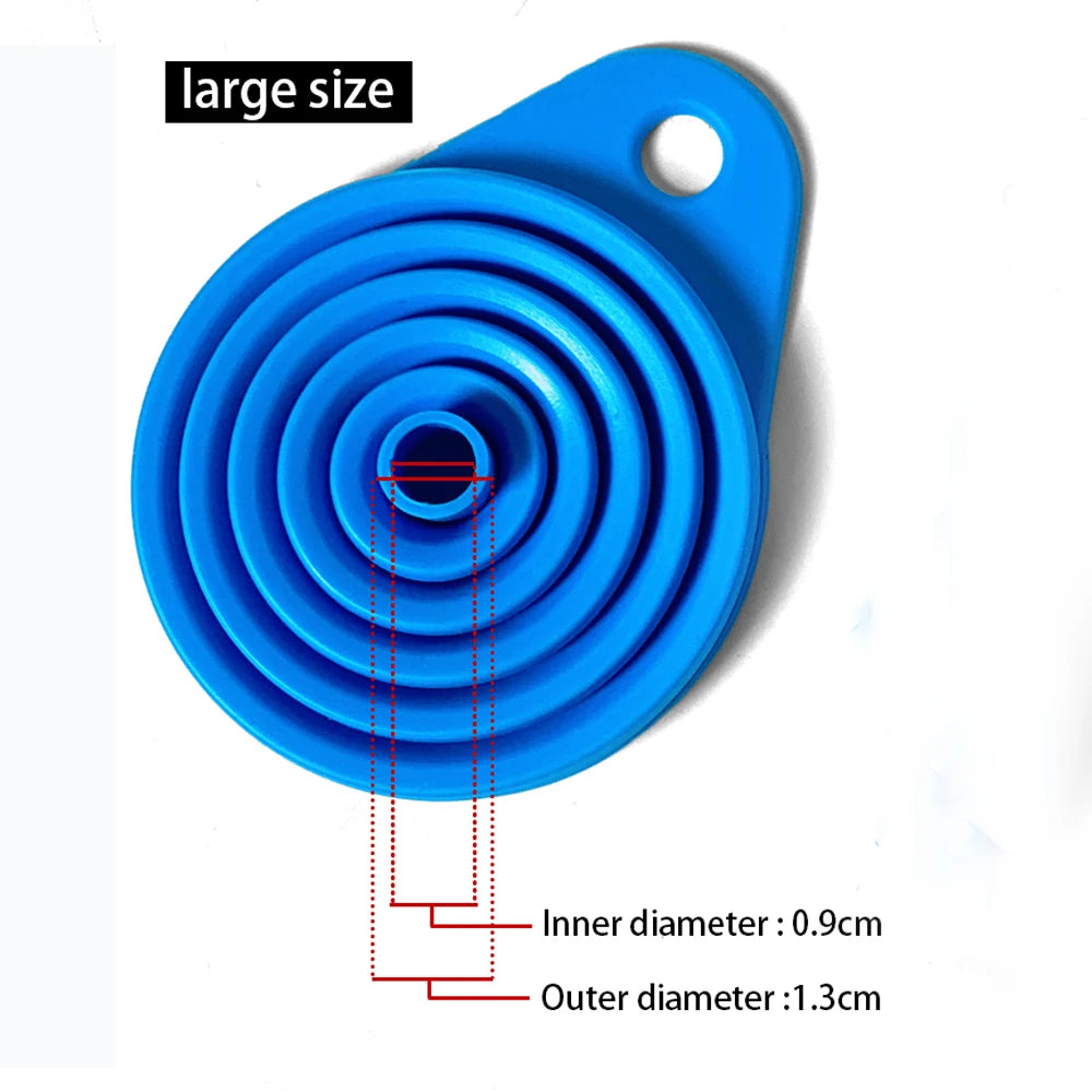 Lot de 2 Entonnoirs Pliables en Silicone – Universels