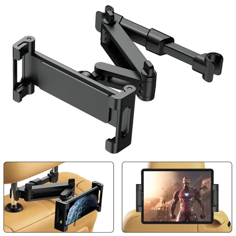 Support Tablette & Smartphone pour Appuie-Tête – Bras Télescopique 360°