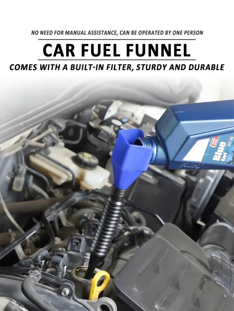 Entonnoir Télescopique Universel pour Huile et Liquides Auto