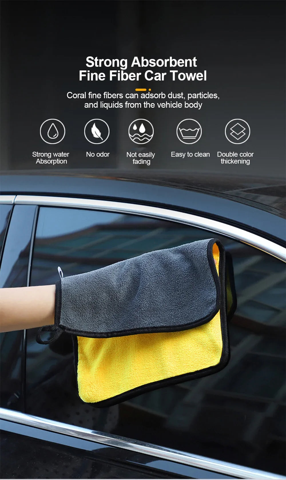 Microfibre de Séchage Premium pour Voiture