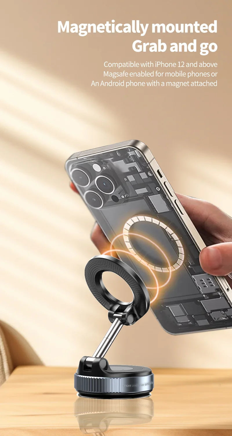 Support Magnétique 360° pour Smartphone – Ventouse Haute Adhérence
