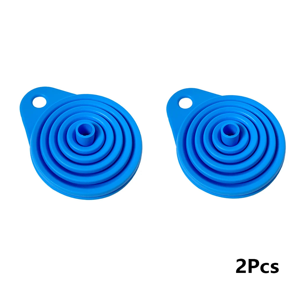 Lot de 2 Entonnoirs Pliables en Silicone – Universels