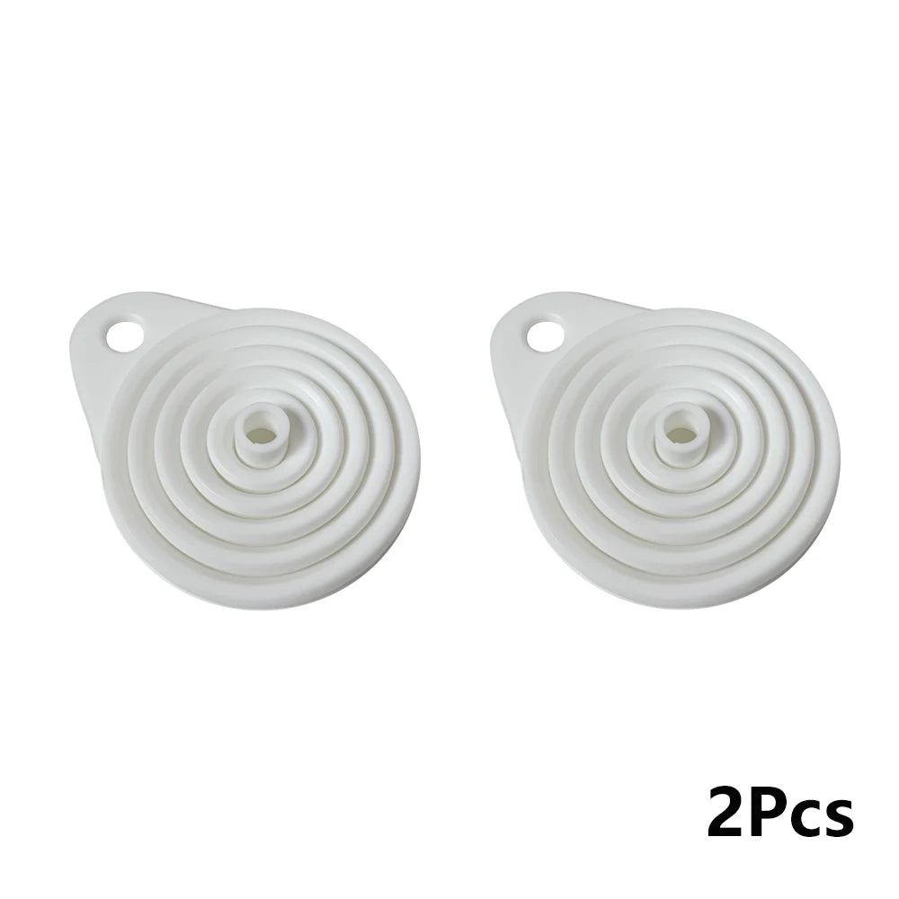 Lot de 2 Entonnoirs Pliables en Silicone – Universels