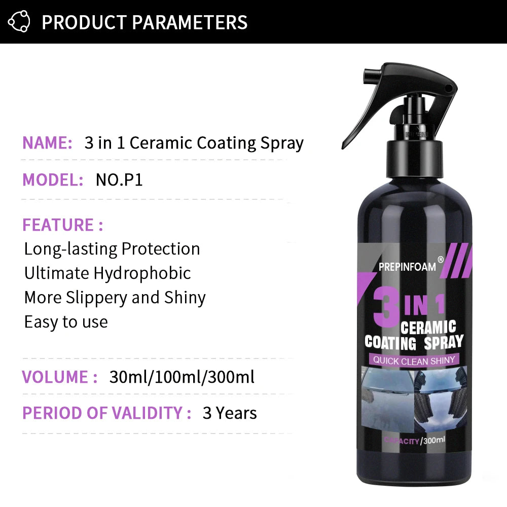 Spray Céramique Hydrophobe – Protection & Brillance Premium