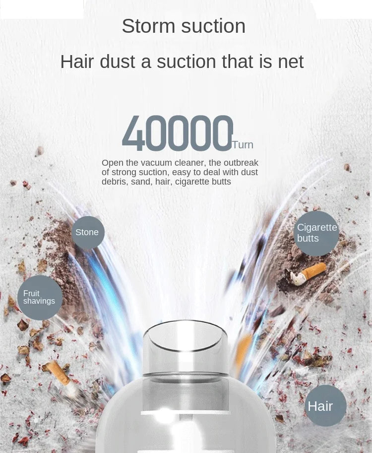 Mini Aspirateur Sans Fil pour Voiture – Haute Puissance