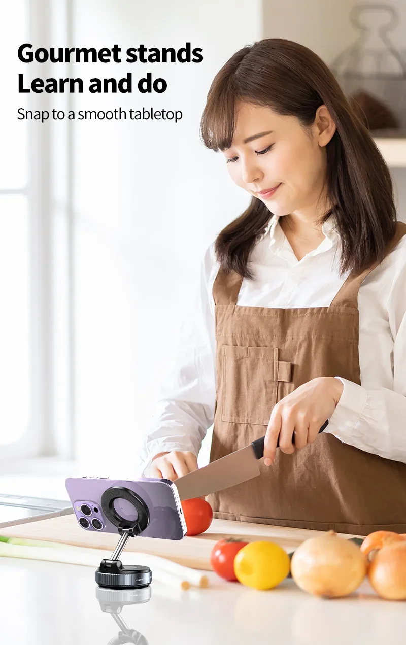 Support Magnétique 360° pour Smartphone – Ventouse Haute Adhérence