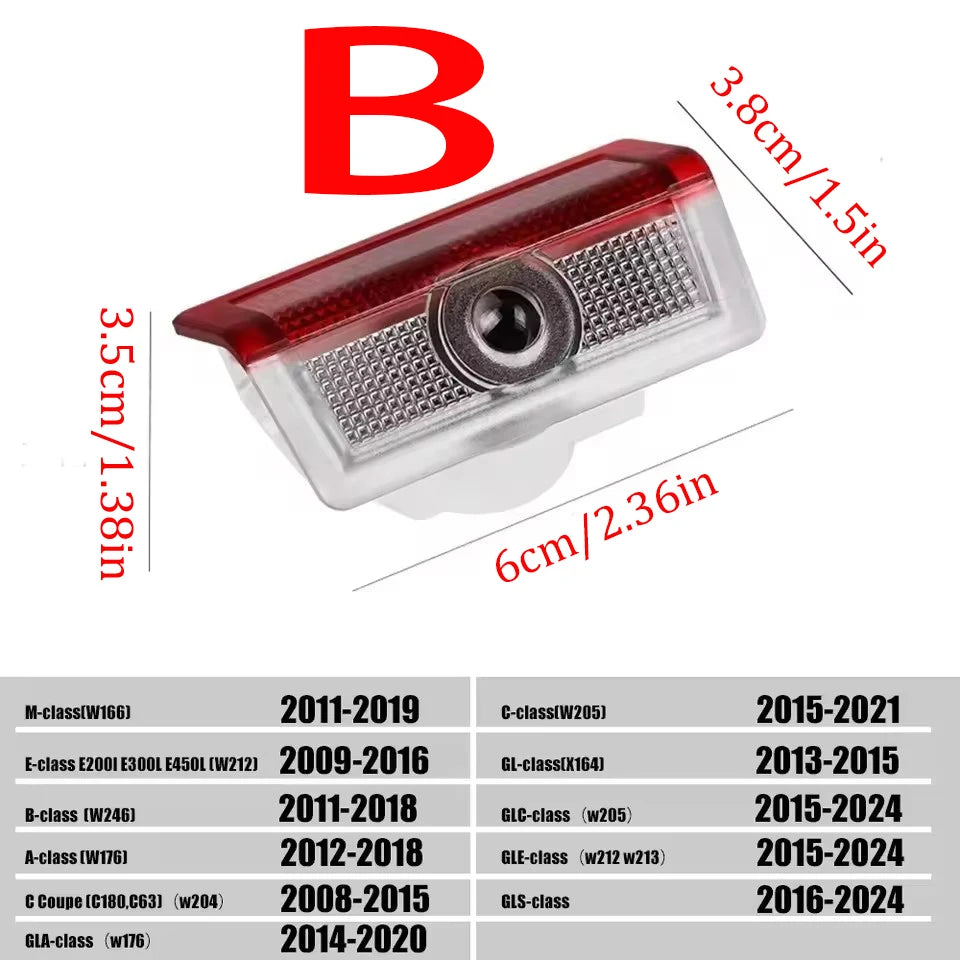 Projecteurs LED de Bienvenue pour Mercedes-Benz
