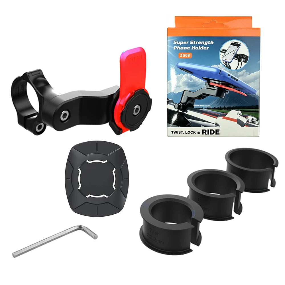 Support téléphone universel pour moto et vélo – Rotation 360°
