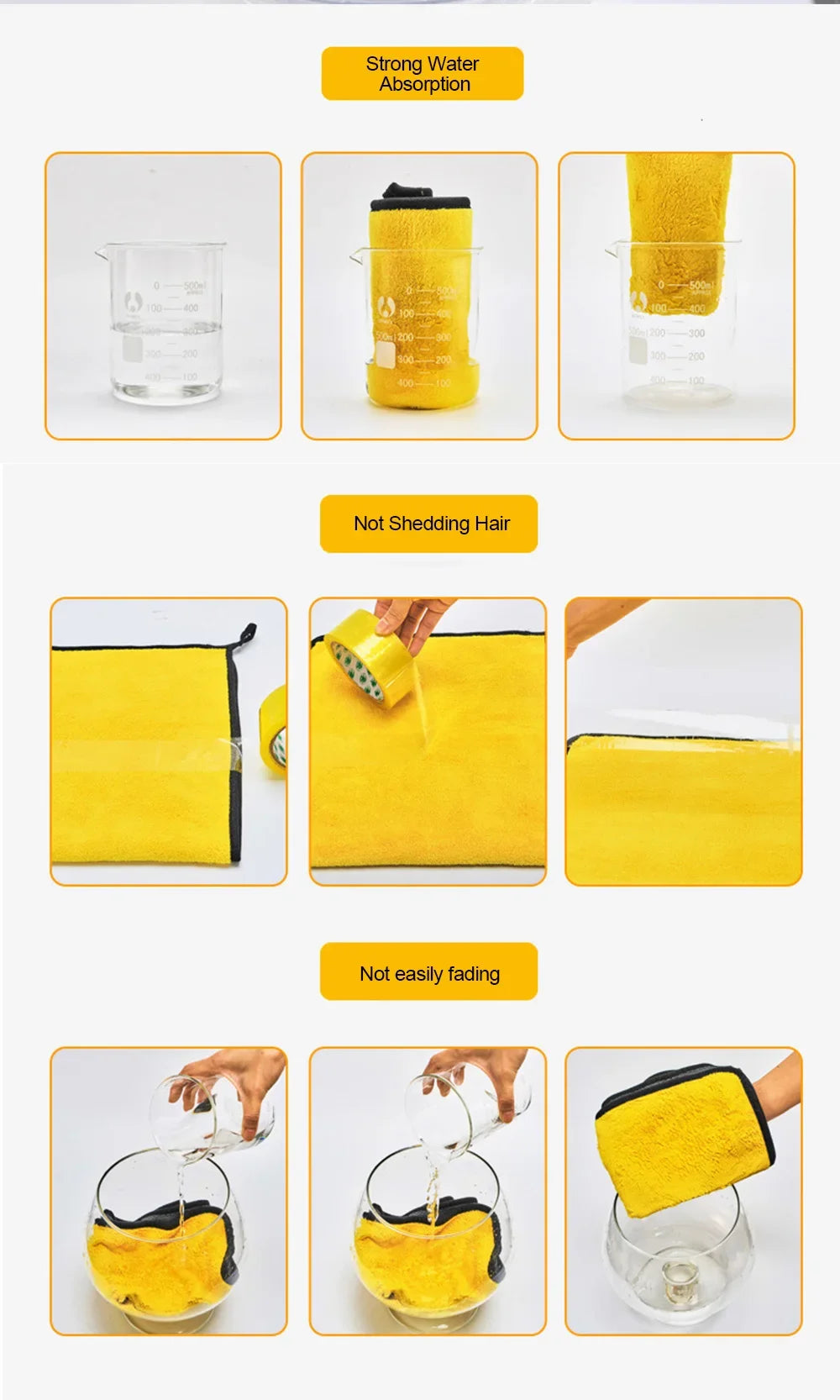 Microfibre de Séchage Premium pour Voiture