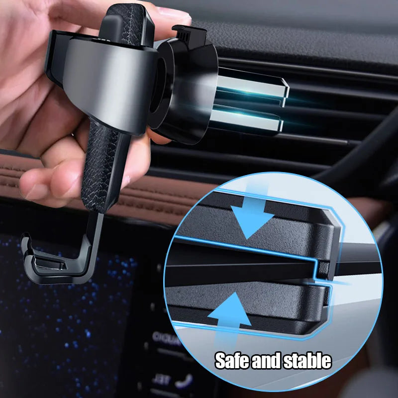 Support Téléphone à Gravité pour Grille d'Aération – Rotation 360°