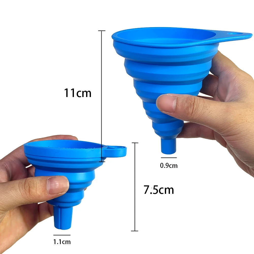 Lot de 2 Entonnoirs Pliables en Silicone – Universels