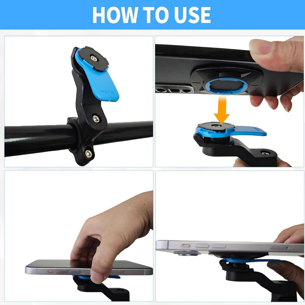 Support téléphone universel pour moto et vélo – Rotation 360°