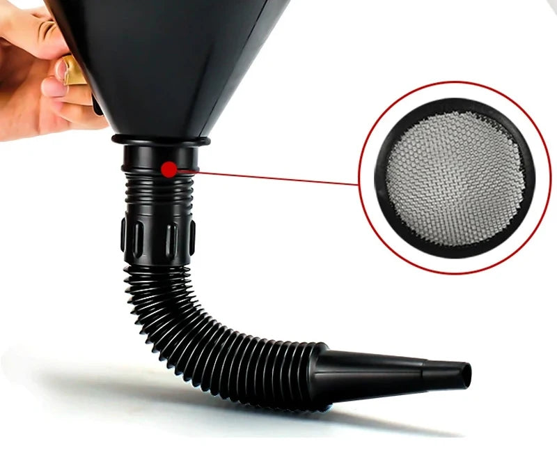 Entonnoir Télescopique Universel pour Huile et Liquides Auto