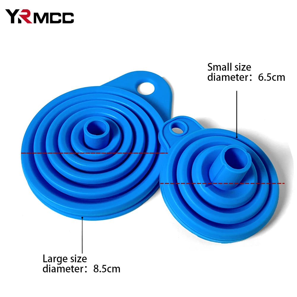 Lot de 2 Entonnoirs Pliables en Silicone – Universels