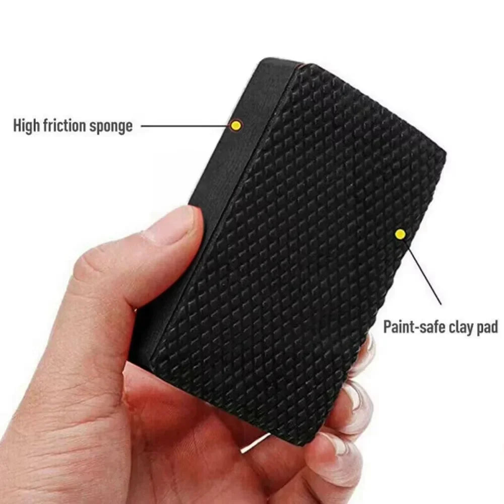 3Pcs Car Clay Bar Pad Sponge Block Cleaning Eraser Tools Car Cleaning Tools Car Polishing Wax Sponge Auto Detail Care 9*6*2.5Cm
