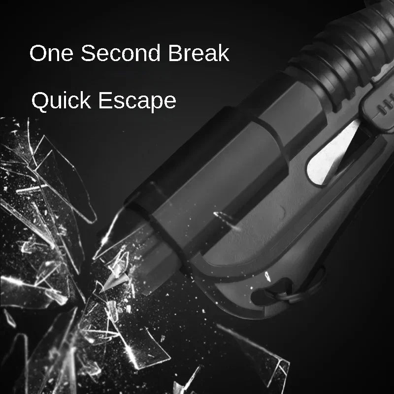 Compact 3-In-1 Car Safety Hammer, Window Breaker & Seat Belt Cutter, Emergency Rescue Tool for Vehicle Accessories