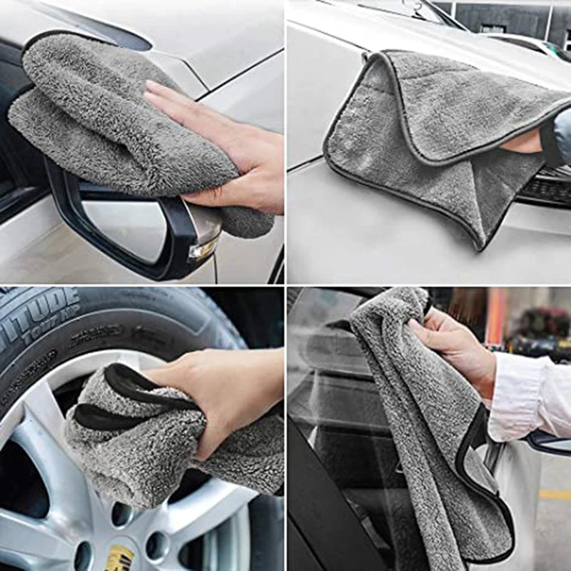 Thick Microfiber Car Drying Towels Ultra Absorbent Car Wash Cleaning Auto Detailing Towels Microfiber Cleaning Cloths